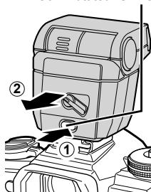 OLYMPUS OM-D-EM1 MARK ii - Retirer le flash - 1