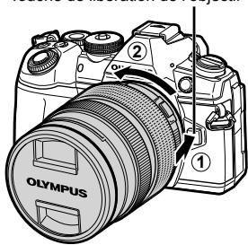 OLYMPUS OM-D-EM1 MARK ii - Retrait de l'objetif de l'appareil photo - 1