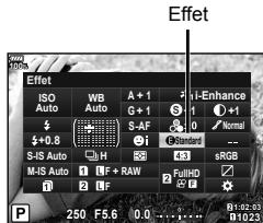OLYMPUS OM-D-EM1 MARK ii - Réglage des effets i-Enhance (Effet) - 1