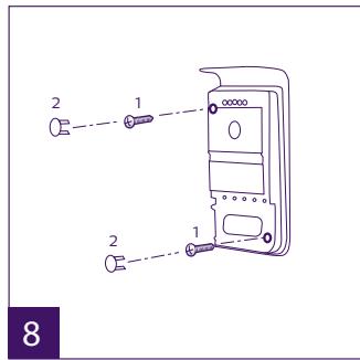 EXTEL WELCOME EYE CONTACT - Installation de la platine de rue principale ou supplémentaire - 8
