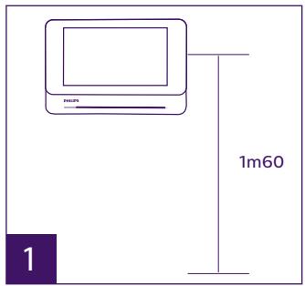 EXTEL WELCOME EYE CONTACT - Installation du moniteur principal ou supplémentaire - 1