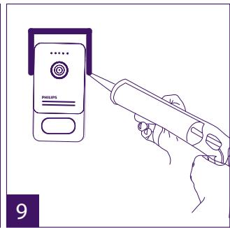 EXTEL WELCOME EYE CONTACT - Installation de la platine de rue principale ou supplémentaire - 9