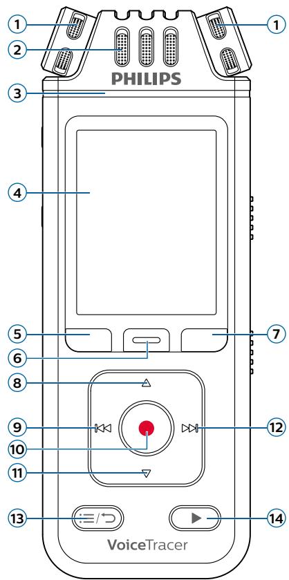 PHILIPS DVT4110 - Présentation de votre enregistrreur audio - 1