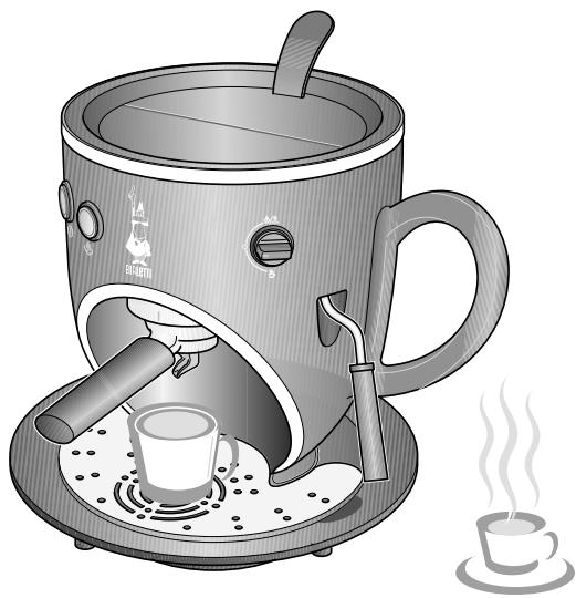 BIALETTI TAZZONA CF36 BLACK - Pour l'utilisation des produits détartrants, se référer aux informations portées sur l'emballage fourni par la société productrice. - 1