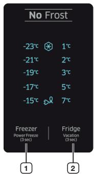 SAMSUNG RBSZJ501MWW - UTILISATION DU PANNEAU DE COMMANDE - 4