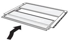 SAMSUNG RBSZJ501MWW - UTILISATION DE L'ETAGÈRE PLIANTE (EN OPTION) - 1