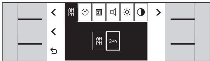 GAGGENAU BS280-111 - Exemple : modifier l'affichage de veille - 1