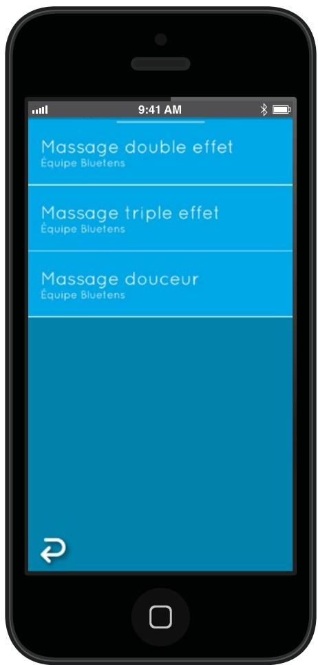 BLUETENS - Sélection du programme - 2