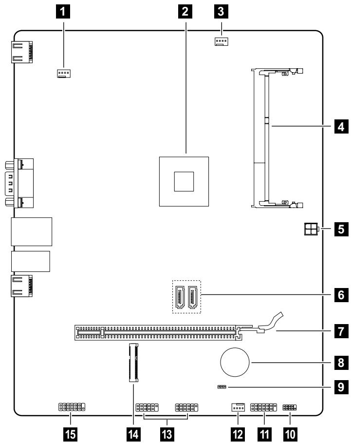 LENOVO H30-05 90C2001VF - Identification des éléments de la carte système - 1
