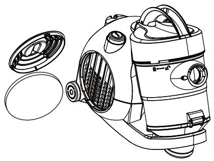 PROLINE AspirateurTraineauVCBLONEKgd - Nettoyer le filtré de la sortie d'air - 2