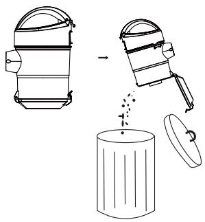 PROLINE AspirateurTraineauVCBLONEKgd - Vider le bac à poussière - 2