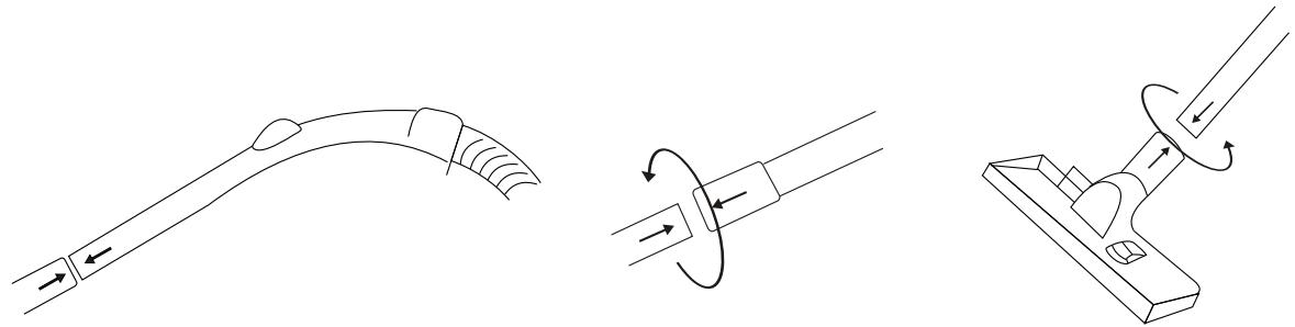 PROLINE AspirateurTraineauVCBLONEKgd - Assemblage du tube et des accessoires - 1