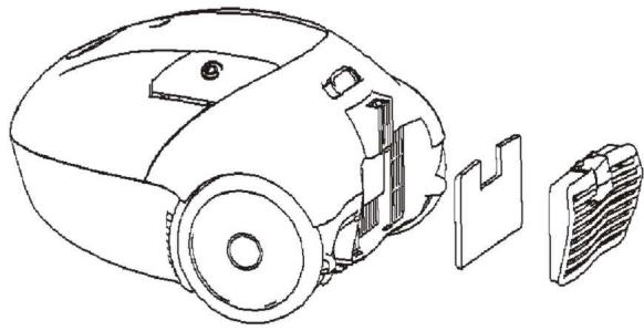PROLINE VC160 - Nettoyage du filtrde sortie d'air - 1