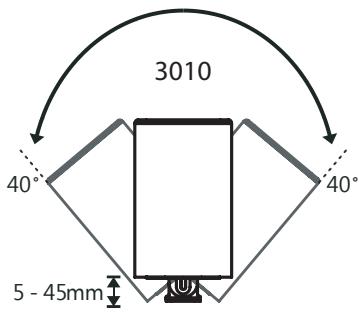 0 ACOUSTICS 083018 - Fixation murale (simple) pour modèles 3010 / 3020 / 3090C - 3