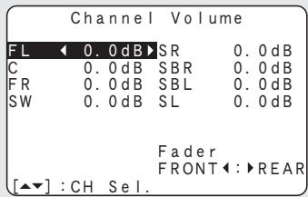 DENON AVR 1610 BK - Réglez le volume des différentes enceintes - 1