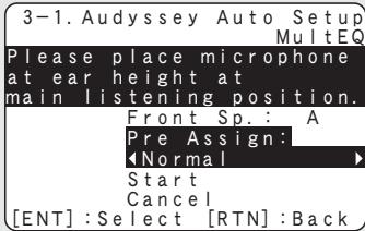 DENON AVR 1610 BK - Changement de l'attribution des connecteurs PRE OUT (Pre Assign) - 2