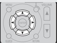 DENON AVR 1610 BK - Réglage des enceintes pour lecture du canal avant (Front Sp -enceinte avant) - 1