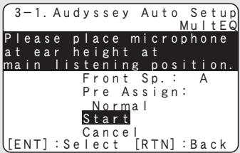 DENON AVR 1610 BK - Étape 3 : Procedure automatique Audyssey - 1