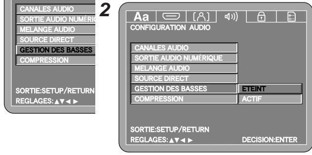 DENON DVD-2930 - Amélioration des basses - 2