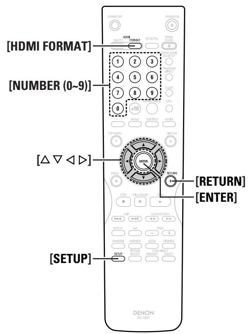 DENON DVD-2930 - Effectuer les réglages initiaux - 5