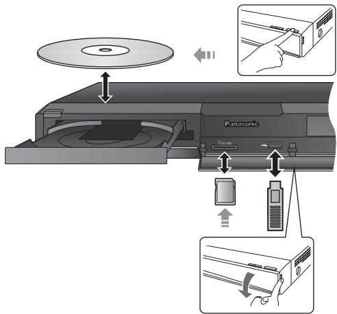 PANASONIC SC-BT222 - Insérer ou enlever unsupport - 1