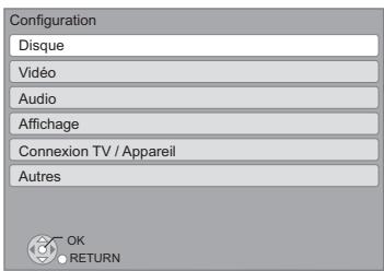 PANASONIC SC-BT222 - Menu de réglage - 1