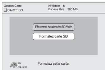 PANASONIC SC-BT222 - Effacement de données/Formatage de cartes SD - 1