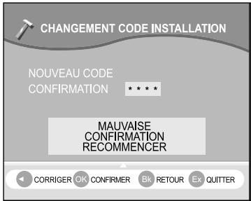 SAGEM ITD61 - 6-5 CHANGEMENT DU CODE INSTALLATION - 3