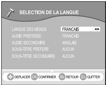 SAGEM ITD61 - 6-1 SELECTION DE LA LANGUE - 3