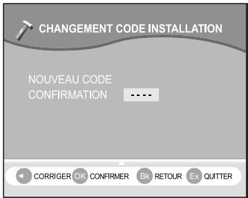 SAGEM ITD61 - 6-5 CHANGEMENT DU CODE INSTALLATION - 1
