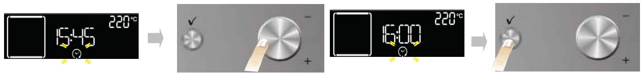 WHIRLPOOL AKZM770NB - RÉGLAGE DE L'HEURE DE FIN CUISSON / DÉPART RETARDE - 1