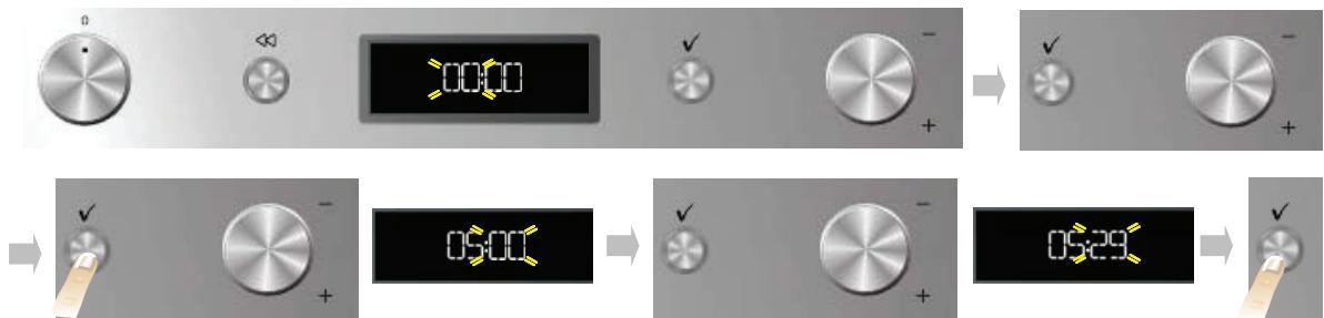 WHIRLPOOL AKZM770NB - PREMIERE UTILISATION DU FOUR - RÉGLAGE DE L'HEURE - 1