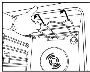 WHIRLPOOL AKZM770NB - DéPLACEMENT DE LA RÉSISTANCE SUPérieURE (UNIQUEMENT SUR CERTAINS MODELES) - 2