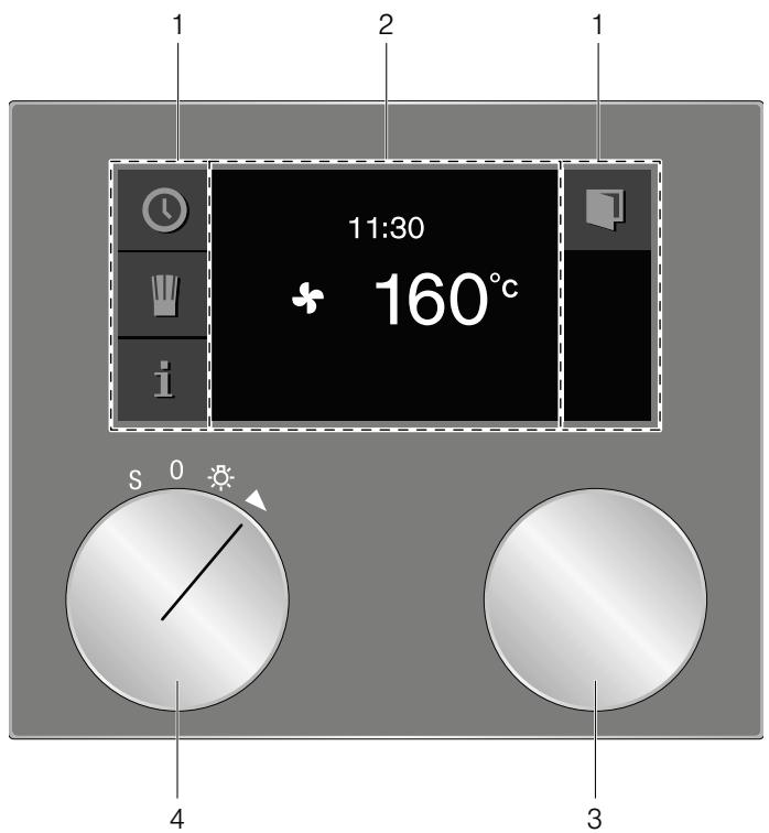 GAGGENAU BO451-110 - Afficheur et éléments de commande - 1