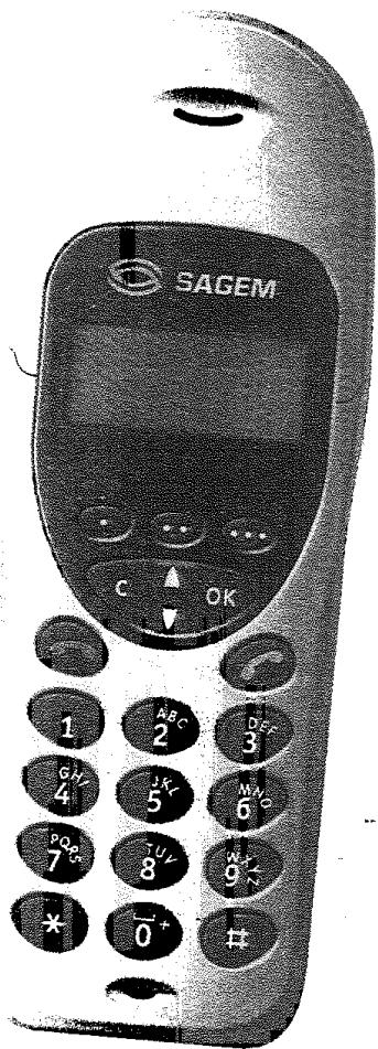 SAGEM WP 1233 SMS - Telephone sans fil   Modèle WP12 33 SMS - 2