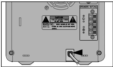 SAMSUNG MM-UC8CO - Branchement de la microchaine sur le secteur - 1