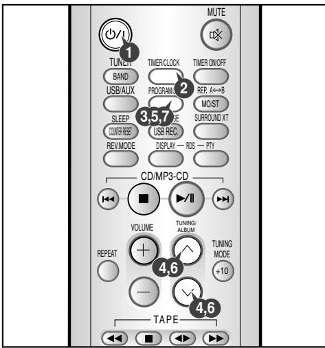 SAMSUNG MM-UC8CO - Réglage de l'horloge - 1