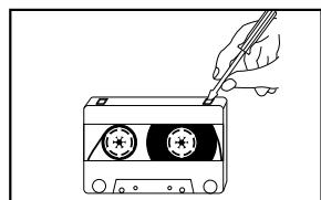 SAMSUNG MM-UC8CO - Précautions à prendre avec les cassettes audio - 2