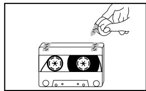 SAMSUNG MM-UC8CO - Précautions à prendre avec les cassettes audio - 3