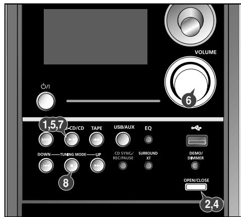 SAMSUNG MM-UC8CO - Écoute d'un CD/CD-MP3 - 1
