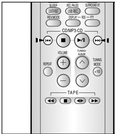SAMSUNG MM-UC8CO - Recherche d'un passage musical particulier sur un CD - 1