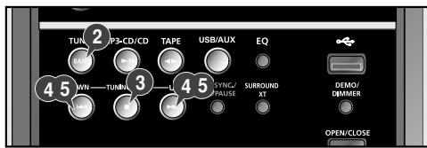SAMSUNG MM-UC8CO - Recherche et enregistrement des stations de radio - 5