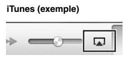 YAMAHA RNG602 - Mettez sous tension l'unité et démarrez iTunes sur le PC ou affichez l'écran de lecture de l'iPod. - 2