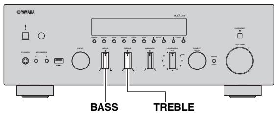 YAMAHA RNG602 - Réglage des commandes BASS et TREBLE - 1