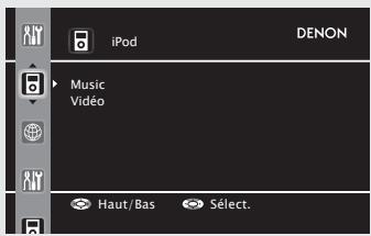 DENON CARA S-5BD - AppuyezsurAUXpoursélectionner "DOCK". - 1
