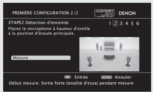 DENON CARA S-5BD - Sélectionner "Mesure" et appuyez ensuite sur ENTER. - 1