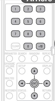 DENON CARA S-5BD - Effectuez différents réglages pour la lecture sur le menu du disque. - 3
