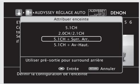 DENON CARA S-5BD - Configuration des enceintes - 4