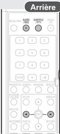DENON CARA S-5BD - Tout en vérifier sur l'affichage, appuyez sur SUBTITLE/PTY pour rechercher un type de programme particulier. - 1