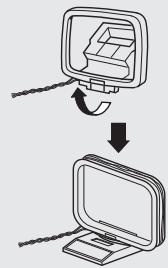 DENON CARA S-5BD - Montage de l'antenne cadre AM - 2